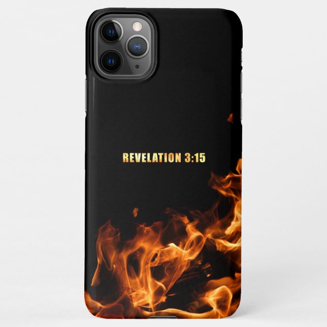 Revelation: Be On Fire For Jesus Christian Faith iPhone Case (Back)