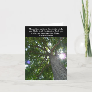 Revelation... Notecard