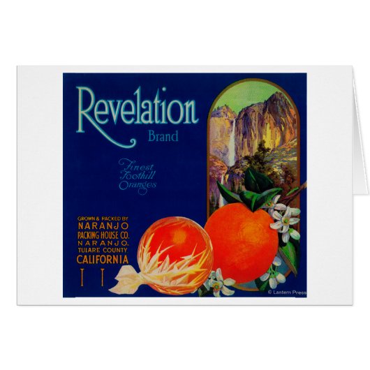 Revelation Orange LabelNaranjo, CA Cards (Front Horizontal)