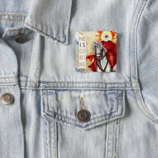 Revelation The Second Coming Armageddon Apocalypse Button