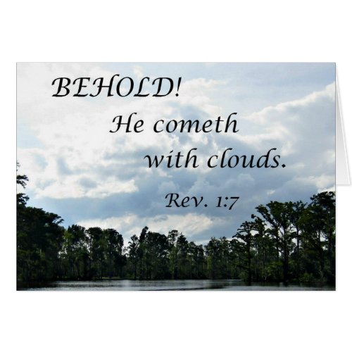 Revelations 17 Behold He cometh with clouds