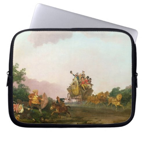 Revellers on a Coach c1785_90 oil on canvas Laptop Sleeve
