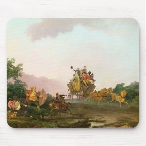 Revellers on a Coach c1785_90 oil on canvas Mouse Pad