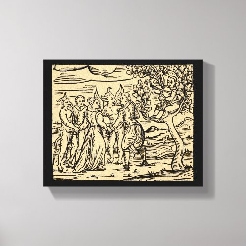 Revelry of Satan and Witches 8x10 Canvas Print