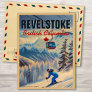Revelstoke BC Canada Mountain Skiing Vintage 1950s Postcard