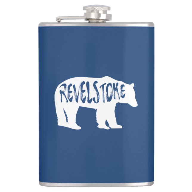 Revelstoke Bear Flask (Front)