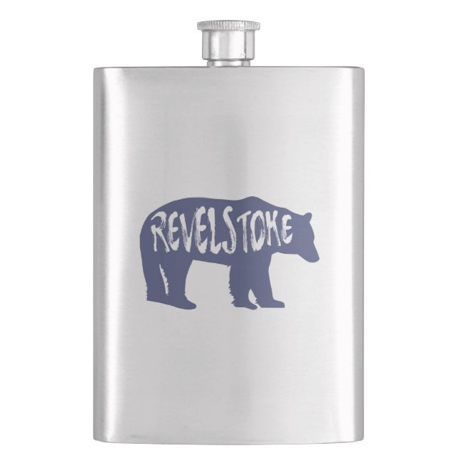 Revelstoke Bear Flask (Front)