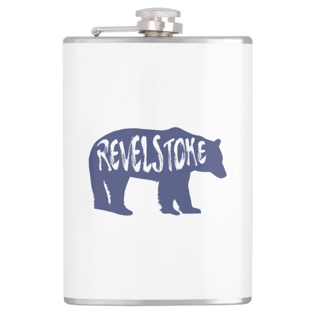 Revelstoke Bear Flask (Front)