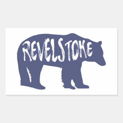 Revelstoke Bear Rectangular Sticker