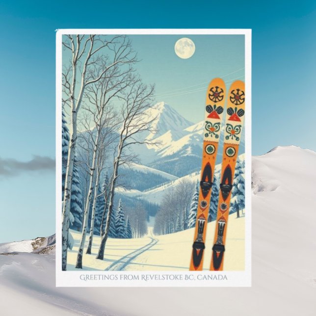 Revelstoke British Columbia Canada ski Postcard (Creator Uploaded)