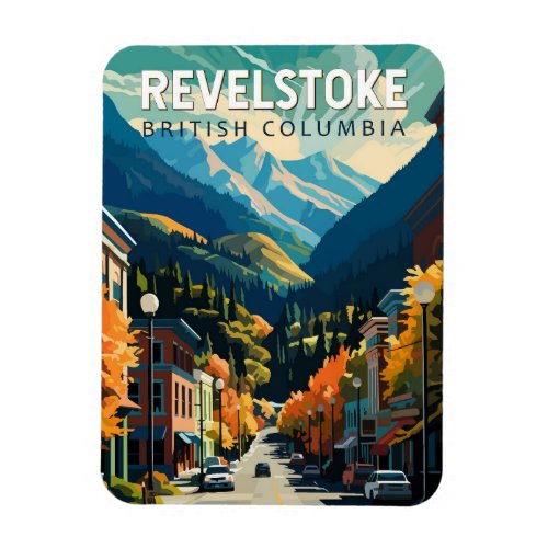 Revelstoke Canada Travel Art Vintage Magnet