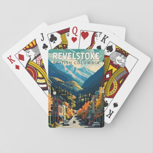 Revelstoke Canada Travel Art Vintage Playing Cards