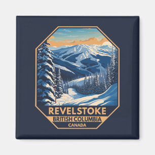 Revelstoke Canada Winter Vintage Magnet