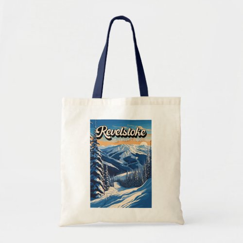 Revelstoke Canada Winter Vintage Tote Bag