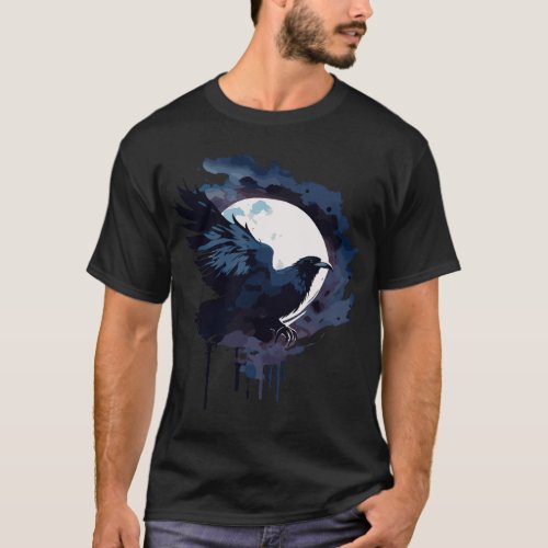 Reven in moon T_Shirt