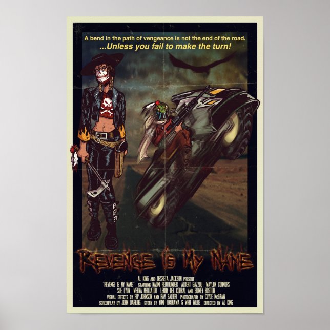 Revenge Is My Name Poster (Front)