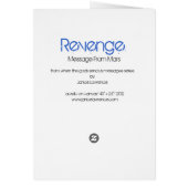Revenge- Message from Mars Cards (Back)