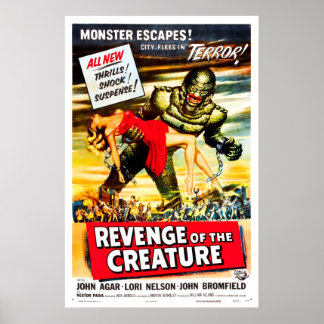 Revenge of the Creature Vintage Movie Poster