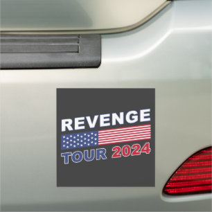 Revenge Tour 2024: Pro-Trump Political Inspiration Car Magnet