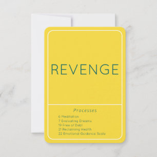 Revenge Yellow LOA Emotional Guidance Scale Card