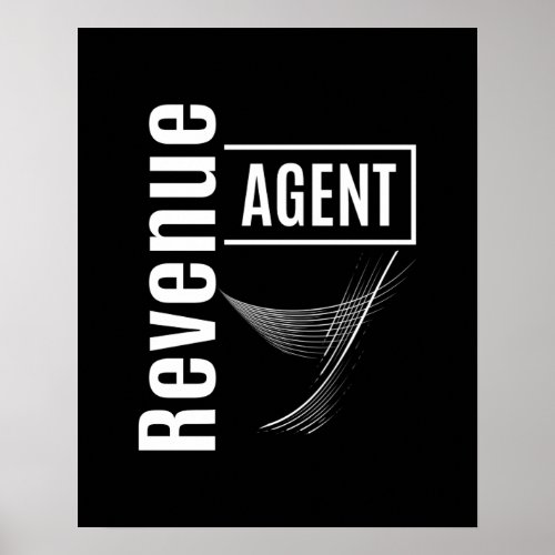 Revenue Agent Job Title Gift Poster