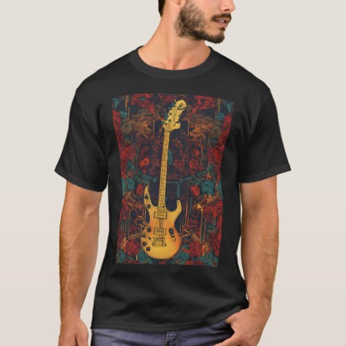  Reverberating Riffs Hard Rock Heavy Metal Fusio T_Shirt