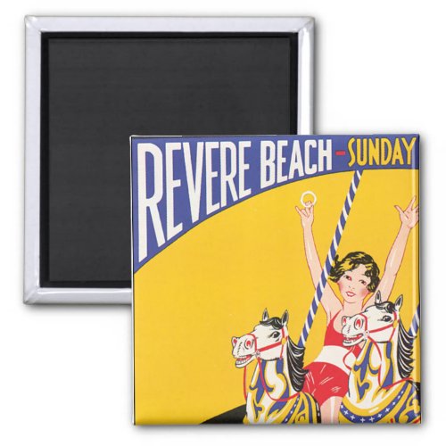 Revere Beach Sunday Magnet