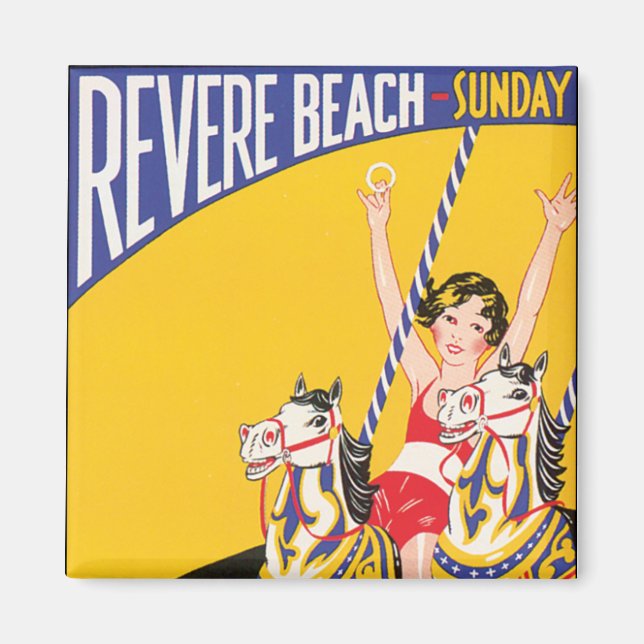 Revere Beach Sunday Magnet (Front)
