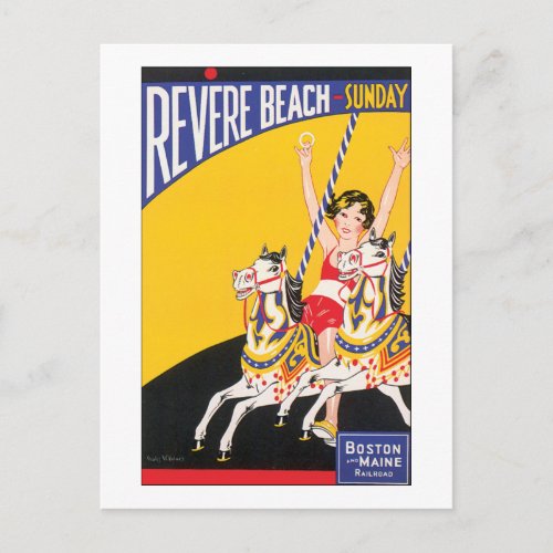 Revere Beach Sunday Postcard