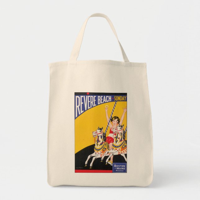 Revere Beach Sunday Tote Bag (Front)
