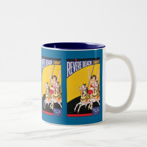 Revere Beach Sunday Two_Tone Coffee Mug