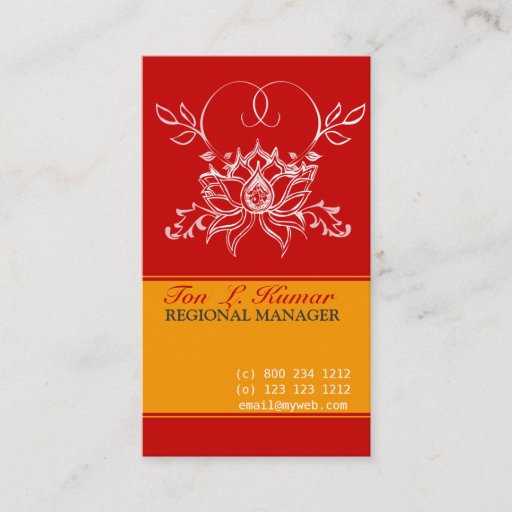 Customizable Sacred Lotus Boutique Business Card Templates