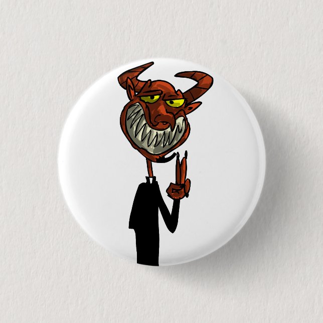 Reverend Beelzebub Button (Front)