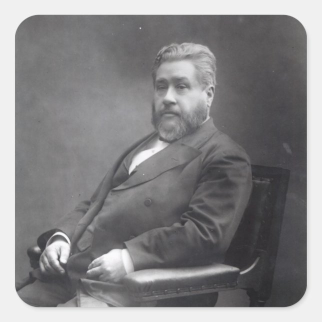 Reverend Charles Haddon Spurgeon Square Sticker (Front)
