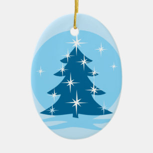 Reversable Ornament Snow Trees Decorations