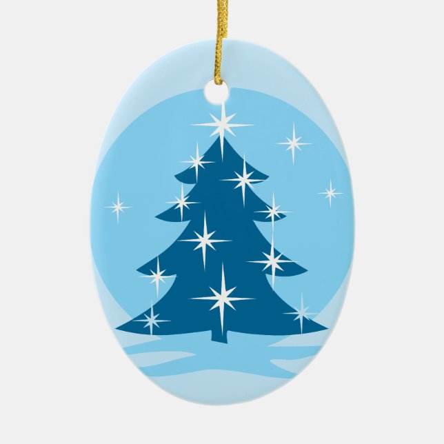 Reversable Ornament Snow Trees Decorations (Front)