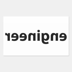 Reverse Engineer Rectangular Sticker