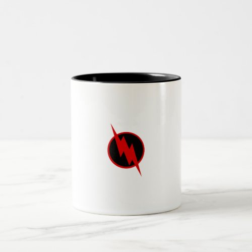Reverse flash design Two_Tone coffee mug
