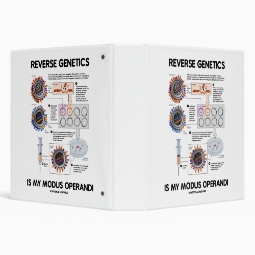 Reverse Genetics Is My Modus Operandi 3 Ring Binder