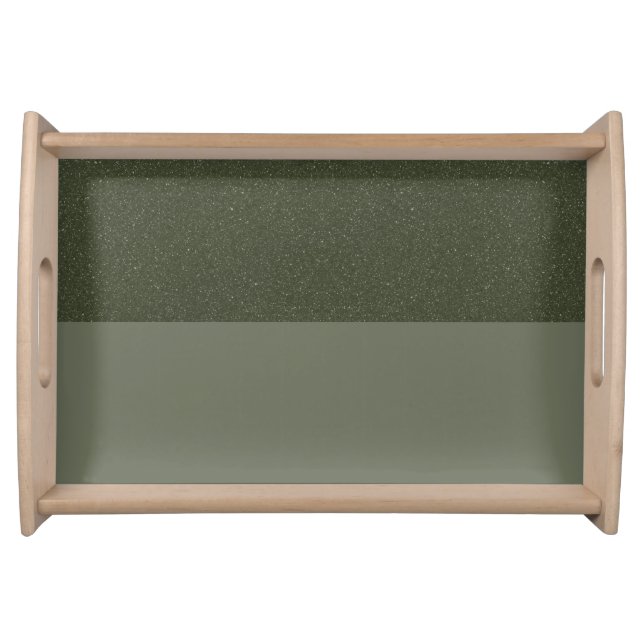 Reverse Horizontal Split Moss Green Tray (Custom) (Front)