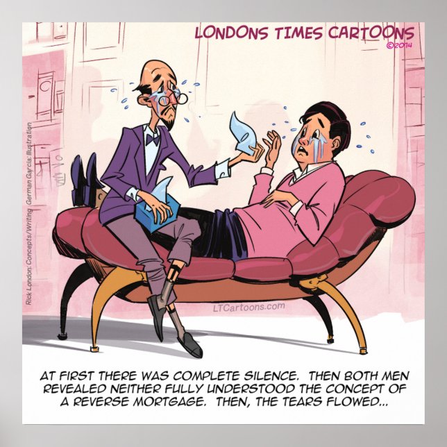 Reverse Mortgage Therapy Funny Poster (Front)