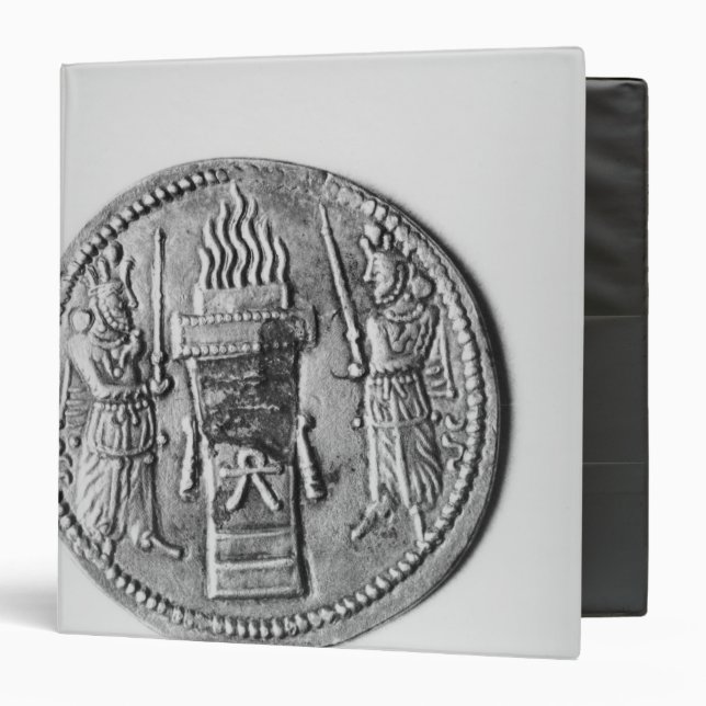 Reverse of a coin of Shapur II 3 Ring Binder (Front/Inside)