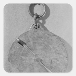 Reverse of a Moorish astrolabe, from Cordoba Square Sticker