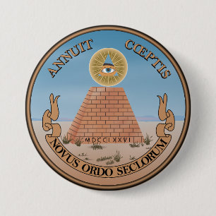 Reverse of the Great Seal Button