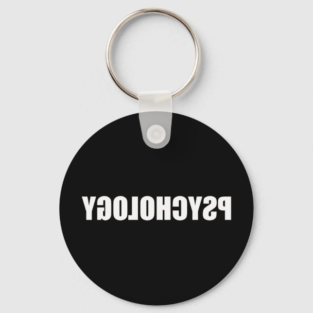 Reverse Psychology Keychain (Front)