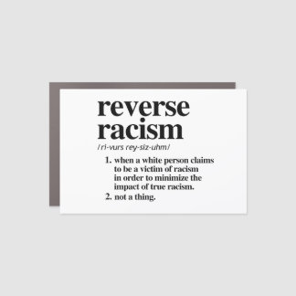 Reverse Racism Definition Car Magnet