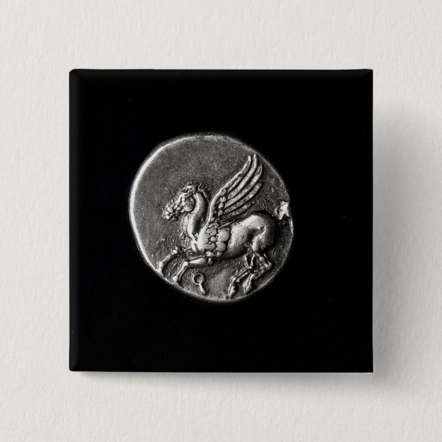 Reverse side of  coin depicting Pegasus Button (Front)