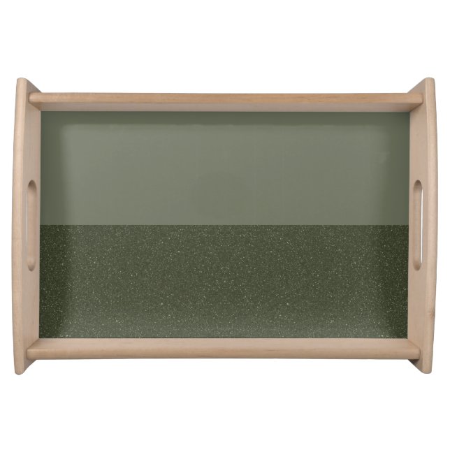 Reverse Split Moss Green Wooden Tray – Customize (Front)