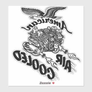 Reversed American Air-Cooled Engine Corvair Vinyl Sticker