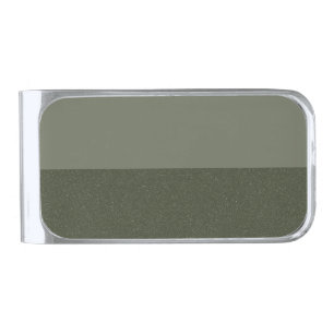 Reversed Dual-Tone Moss Green Money Clip (Custom)